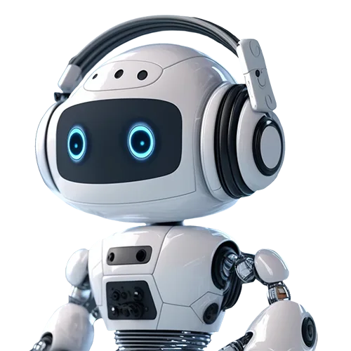 Helpie, la mascotte agent IA de Call and Co, au casque